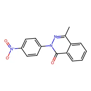 4-methyl-2-(4-nitrophenyl)phthalazin-1(2H)-one structure
