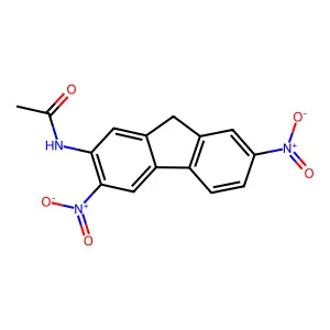 2-Acetamido-3,7-dinitrofluorene structure