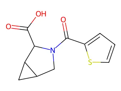 3-(2-Thienylcarbonyl)-3-azabicyclo[3.1.0]hexane-2-carboxylic acid structure