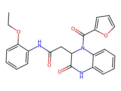 N-(2-ethoxyphenyl)-2-[1-(furan-2-carbonyl)-3-oxo-1,2,3,4-tetrahydroquinoxalin-2-yl]acetamide structure