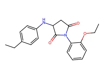 1-(2-Ethoxyphenyl)-3-[(4-ethylphenyl)amino]pyrrolidine-2,5-dione structure