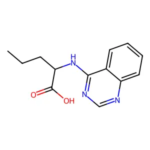 N-4-Quinazolinylnorvaline structure