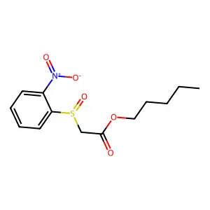 Pentyl ({2-nitrophenyl}sulfinyl)acetate structure