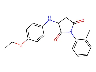 3-((4-Ethoxyphenyl)amino)-1-(o-tolyl)pyrrolidine-2,5-dione structure
