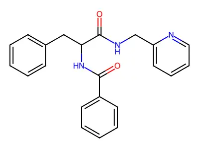 N-[1-oxo-3-phenyl-1-(pyridin-2-ylmethylamino)propan-2-yl]benzamide structure