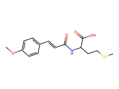2-[3-(4-Methoxyphenyl)prop-2-enoylamino]-4-methylsulfanylbutanoic acid structure