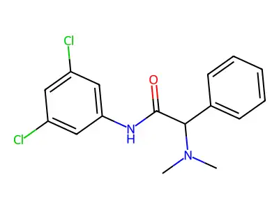 N-(3,5-dichlorophenyl)-2-(dimethylamino)-2-phenylacetamide structure