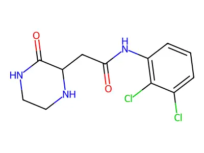 N-(2,3-dichlorophenyl)-2-(3-oxopiperazin-2-yl)acetamide structure