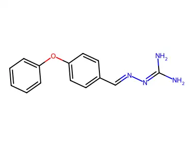 2-[(4-Phenoxyphenyl)methylideneamino]guanidine structure