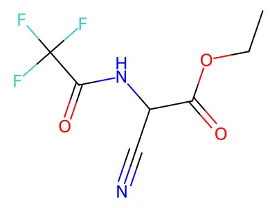 Ethyl 2-cyano-2-(2,2,2-trifluoroacetamido)acetate structure