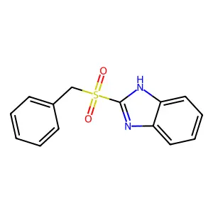 2-benzylsulfonyl-1H-benzimidazole structure