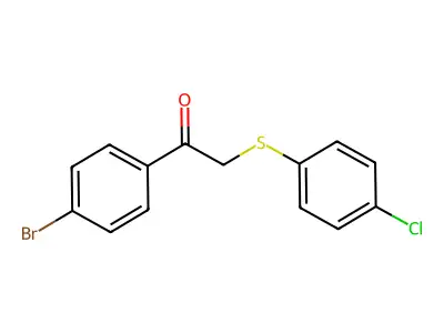 1-(4-Bromophenyl)-2-[(4-chlorophenyl)sulfanyl]ethan-1-one structure