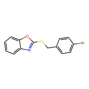2-((4-Bromobenzyl)thio)benzo[d]oxazole structure
