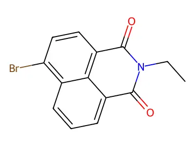 4-Bromo-N-ethyl-1,8-naphthalimide structure