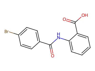 Benzoic acid, 2-[(4-bromobenzoyl)amino]- structure