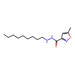 3-Isoxazolecarboxylic acid, 5-methyl-, 2-nonylhydrazide structure