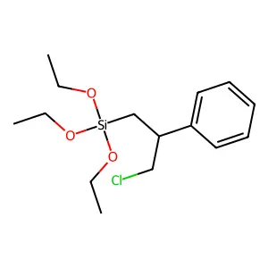 (3-Chloro-2-phenylpropyl)(triethoxy)silane structure
