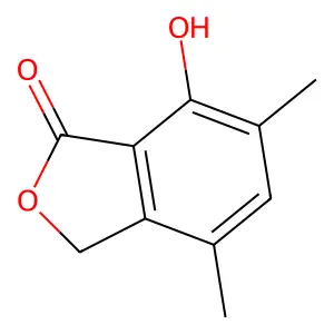 1(3H)-Isobenzofuranone, 7-hydroxy-4,6-dimethyl- structure