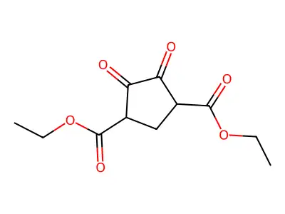 1,3-Cyclopentanedicarboxylic acid, 4,5-dioxo-, 1,3-diethyl ester structure