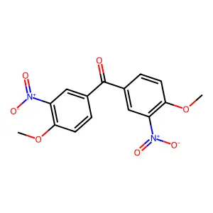 Bis(4-methoxy-3-nitrophenyl)methanone structure