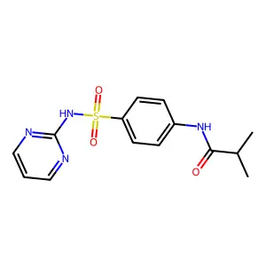 N-[4-(Pyrimidin-2-ylsulfamoyl)-phenyl]-isobutyramide structure