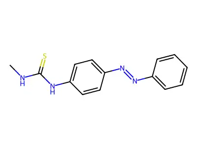 1-Methyl-3-(4-phenylazophenyl)thiourea structure