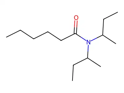 Hexanamide, N,N-bis(1-methylpropyl)- structure