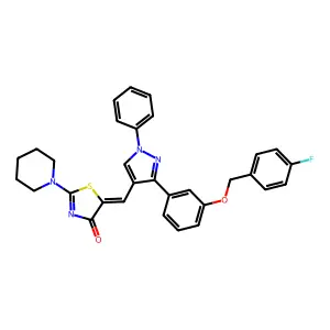C31H27FN4O2S structure