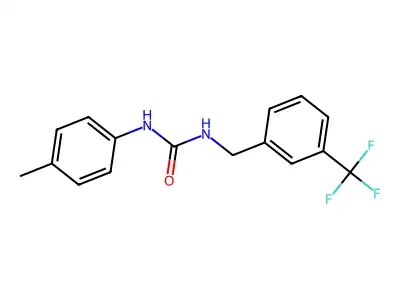 1-(4-Methylphenyl)-3-((3-(trifluoromethyl)phenyl)methyl)urea structure