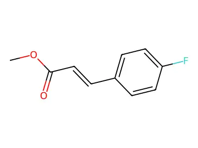 2-Propenoic acid, 3-(4-fluorophenyl)-, methyl ester structure