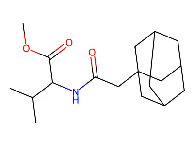 Methyl 2-[2-(adamantan-1-yl)acetamido]-3-methylbutanoate structure