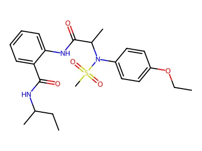 N-butan-2-yl-2-[2-(4-ethoxy-N-methylsulfonylanilino)propanoylamino]benzamide structure