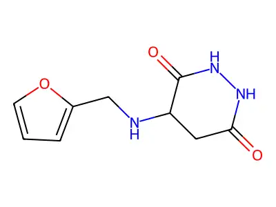 4-(Furan-2-ylmethylamino)diazinane-3,6-dione structure