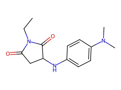3-((4-(Dimethylamino)phenyl)amino)-1-ethylpyrrolidine-2,5-dione structure