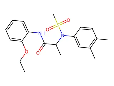 2-(3,4-dimethyl-N-methylsulfonylanilino)-N-(2-ethoxyphenyl)propanamide structure