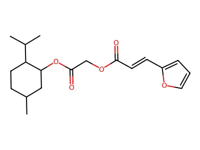 2-[[5-Methyl-2-(1-methylethyl)cyclohexyl]oxy]-2-oxoethyl 3-(2-furanyl)-2-propenoate structure