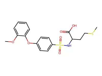 C18H21NO6S2 structure