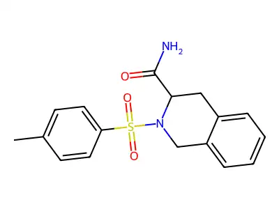 2-(Toluene-4-sulfonyl)-1,2,3,4-tetrahydro-isoquinoline-3-carboxylic acid amide structure