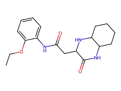N-(2-ethoxyphenyl)-2-(3-oxodecahydro-2-quinoxalinyl)acetamide structure