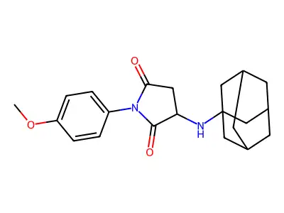 3-(1-Adamantylamino)-1-(4-methoxyphenyl)pyrrolidine-2,5-dione structure