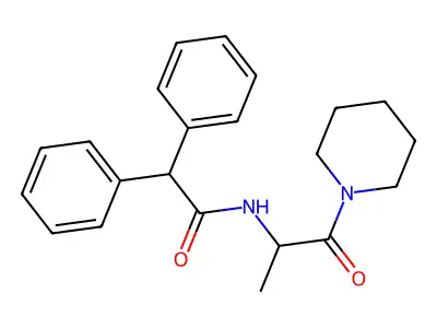 N-(1-oxo-1-piperidin-1-ylpropan-2-yl)-2,2-diphenylacetamide structure