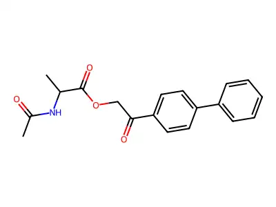 [2-Oxo-2-(4-phenylphenyl)ethyl] 2-acetamidopropanoate structure