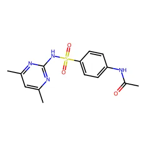 N4-Acetylsulfamethazine structure