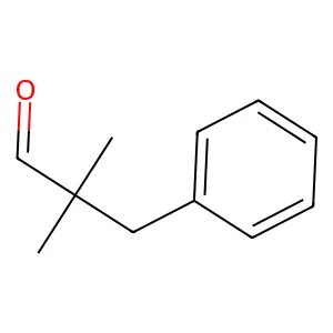 Benzenepropanal, alpha,alpha-dimethyl- structure