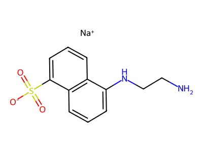 Sodium 5-((2-aminoethyl)amino)naphthalene-1-sulfonate structure