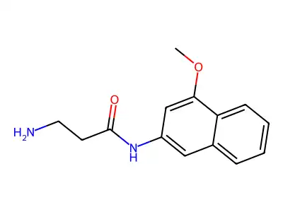 beta-Alanine 4-methoxy-beta-naphthylamide structure