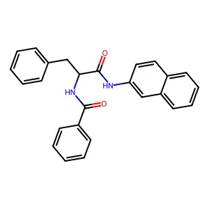 N-{1-[(naphthalen-2-yl)amino]-1-oxo-3-phenylpropan-2-yl}benzamide structure