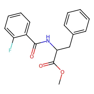 l-Phenylalanine, N-(2-fluorobenzoyl)-, methyl ester structure