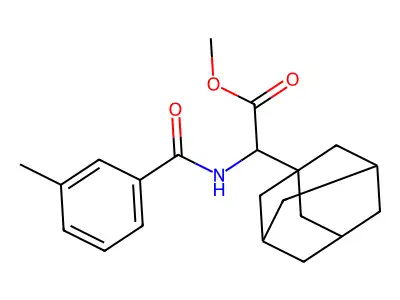 Methyl 2-adamantanyl-2-[(3-methylphenyl)carbonylamino]acetate structure