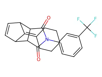 C22H20F3NO2 structure